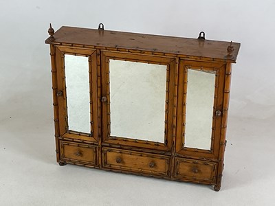 Lot 71 - A late 19th century miniature apprentice pine...