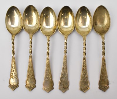 Lot 1069 - W S SAVAGE & CO; a set of six Edwardian...