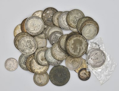 Lot 1099 - A quantity of pre-1920 UK coins, combined...