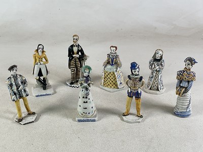 Lot 196 - PEGGIE FOY; a group of eight ceramic figures,...