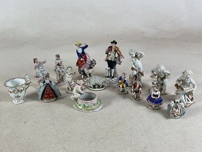 Lot 192 - SITZENDORF; a late 19th century porcelain...