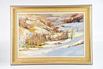 Lot 1650 - JAMES LONGUEVILLE (born 1942); oil on board,...