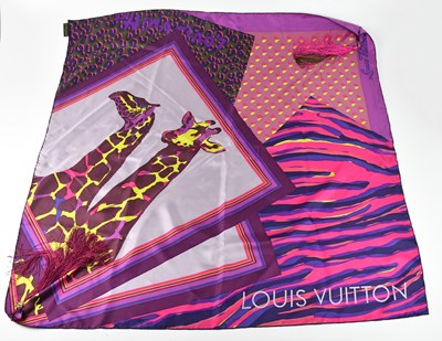 Lot 1179 - LOUIS VUITTON; a 100% silk limited edition...