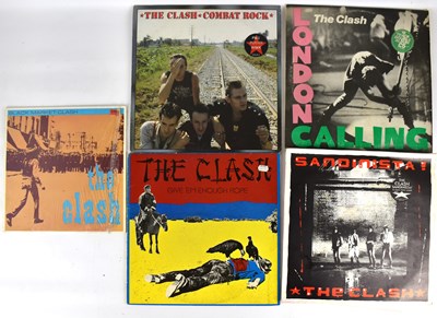 Lot 458 - THE CLASH; five albums comprising 'Give 'em...