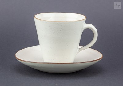 Lot 388 - LUCIE RIE (1902-1995); a stoneware cup and...