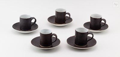 Lot 390 - LUCIE RIE (1902-1995); five stoneware cups and...