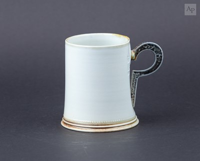 Lot 632 - STEVE HARRISON (born 1967); a salt glazed mug,...