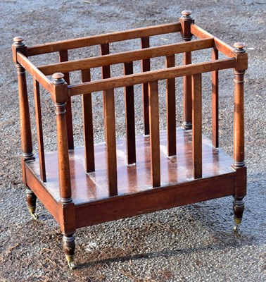 Lot 1595 - A simple 19th century mahogany Canterbury
