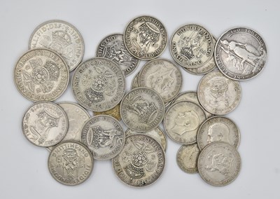 Lot 1589 - A quantity of pre-1920 silver coins, combined...