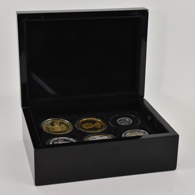 Lot 1585 - Twelve modern commemorative gold plated and...