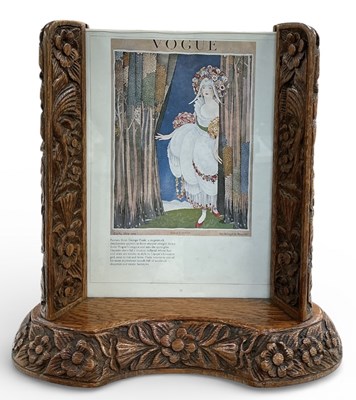 Lot 339 - An early 20th century oak photograph frame,...