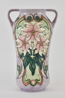 Lot 566 - SARAH BRUMMEL-BAILEY FOR MOORCROFT; a baluster...