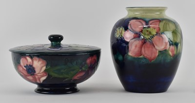 Lot 559 - WALTER MOORCROFT; an ovoid form vase,...