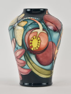 Lot 608 - MOORCROFT; a modern art pottery ovoid form...