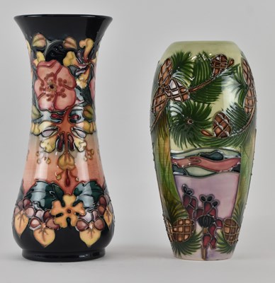 Lot 587 - RACHEL BISHOP FOR MOORCROFT; a trumpet vase,...