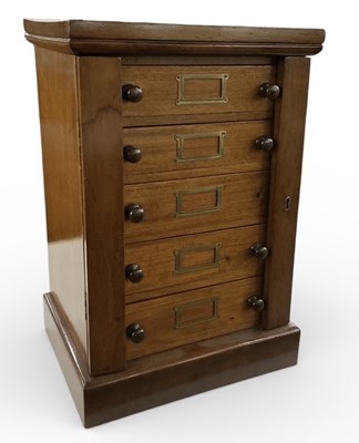 Lot 312 - A Victorian mahogany five drawer tabletop...