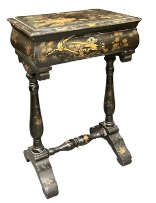 Lot 46 - A late 19th/early 20th century black Japanese...