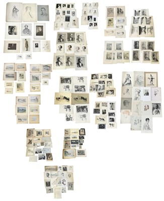 Lot 249 - M EGERTON; an artist's folio containing a...