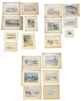 Lot 229 - M. EGERTON; nineteen assorted unframed rural...