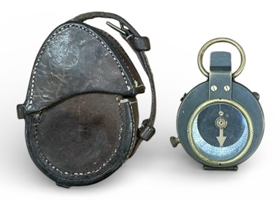 Lot 354 - A WWI military officer's compass, Barker's...