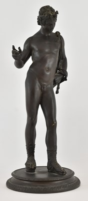 Lot 682 - A late 19th century Neopolitan bronze figure,...
