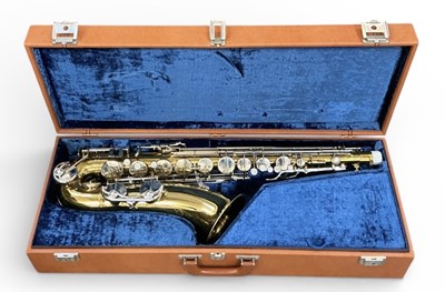 Lot 451 - B & M; a cased tenor 'Champion' saxophone,...