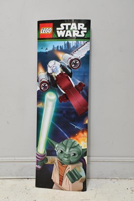 Lot 626 - LEGO STAR WARS; a double sided sign, height...