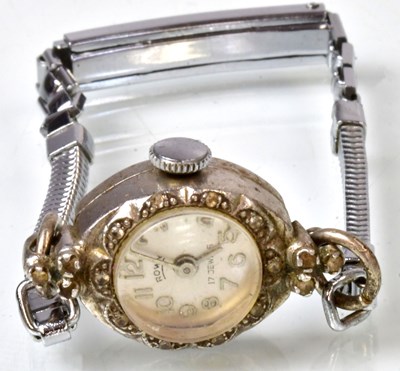 Lot 902 - A hallmarked silver cased cocktail watch set...