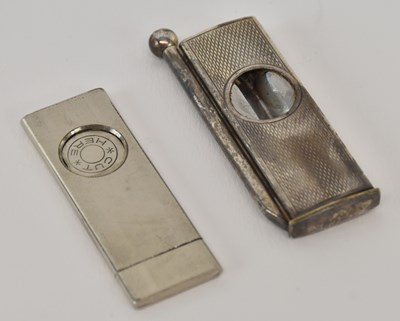 Lot 1139 - An Elizabeth II hallmarked silver cigar cutter,...