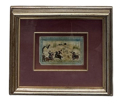 Lot 264 - An early 20th century Iranian rectangular hand...