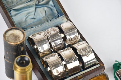 Lot 33 - A cased set of six Victorian silver plated...