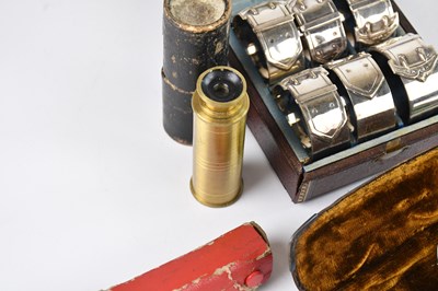 Lot 33 - A cased set of six Victorian silver plated...