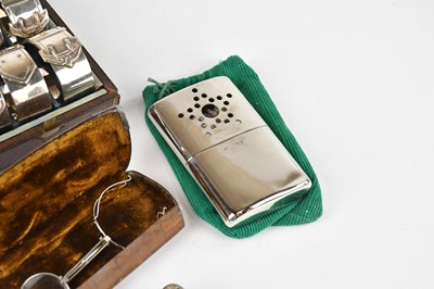 Lot 33 - A cased set of six Victorian silver plated...