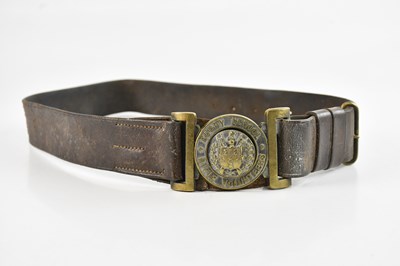 Lot 455 - A late 19th/early 20th century military belt,...