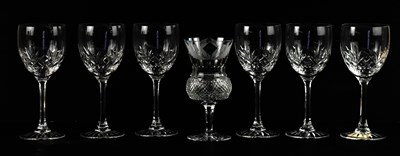 Lot 1611 - EDINBURGH CRYSTAL; a set of six cut glass...