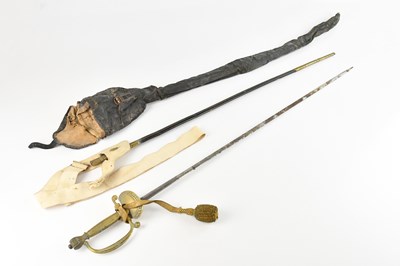 Lot 487 - A George V gilt brass court sword, the blade...