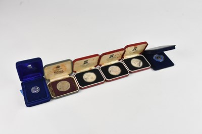 Lot 608 - POBJOY MINT; three Isle of Man commemorative...