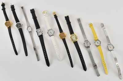 Lot 1675 - Ten assorted vintage lady's wristwatches,...