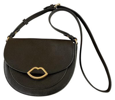 Lot 464 - LULU GUINNESS; a lady's black leather 'Esme'...