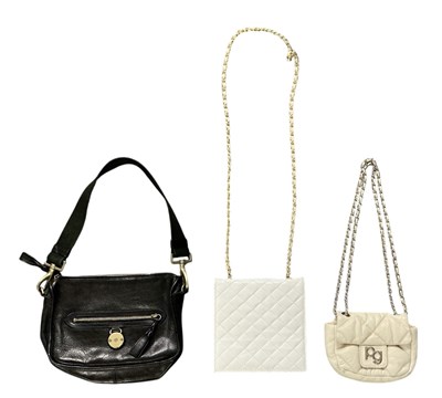 Lot 467 - MULBERRY; a lady's black leather shoulder bag,...