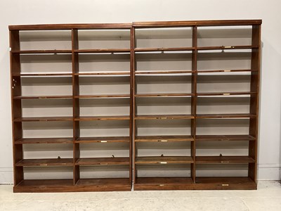 Lot 1044 - A pair of old pine book cases from the Old...