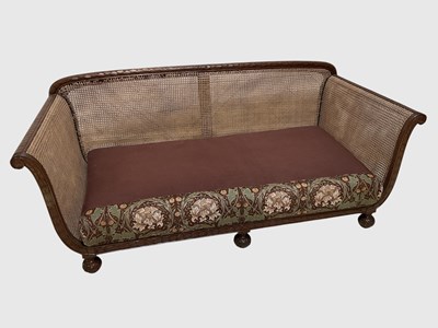 Lot 1118 - An early 20th century French Bergere settee,...
