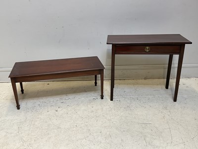 Lot 1178 - A reproduction mahogany coffee table, together...