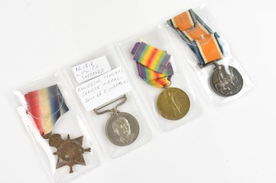 Lot 548 - A WWI medal trio awarded to M2-119813 Private...