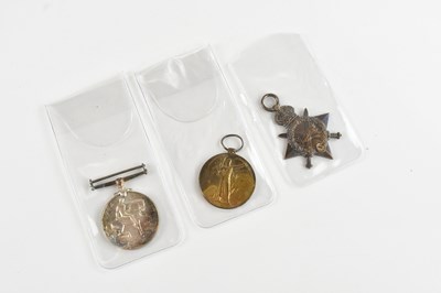 Lot 549 - A WWI trio comprising a 1914-15 Star, a...