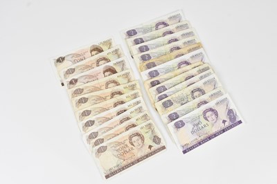 Lot 692 - A collection of New Zealand bank notes,...