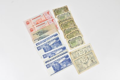 Lot 693 - A collection of vintage bank notes, including...