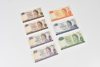 Lot 696 - Seven vintage New Zealand Wilkes bank notes,...