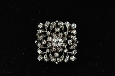 Lot 146 - A 19th century diamond set yellow and white...