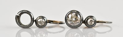 Lot 238 - A pair of Victorian white and yellow metal...